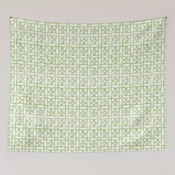 Item preview, Chinoiserie trellis pattern designed and sold by AnnaGo.