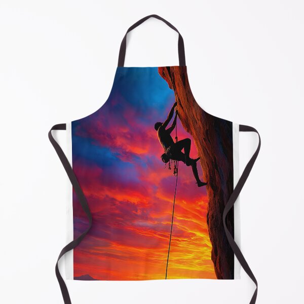 Item preview, Stunning Climber Against a Vibrant Sunset Sky designed and sold by Artessie.