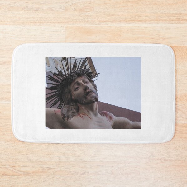 Item preview, Close-Up of Jesus Christ Crucifixion Statue With Crown of Thorns and Blood Details designed and sold by Nmallia.