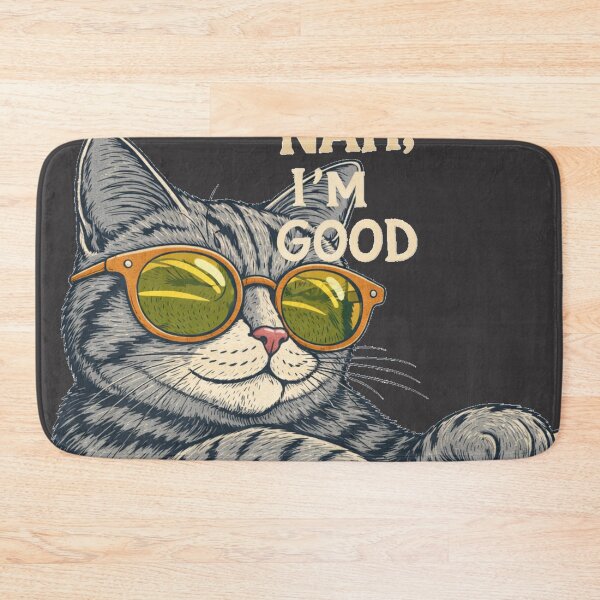 Item preview, NAH I'm Good - Sassy Relaxed Cat Funny Introvert Gift designed and sold by Artiviose.