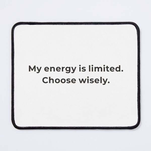 Item preview, My Energy is Limited Choose Wisely Shirt - Boundaries Introvert Tee - Energy Protection Gift - Minimalist Design designed and sold by Lumawear .