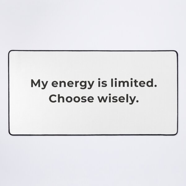 Item preview, My Energy is Limited Choose Wisely Shirt - Boundaries Introvert Tee - Energy Protection Gift - Minimalist Design designed and sold by Lumawear .