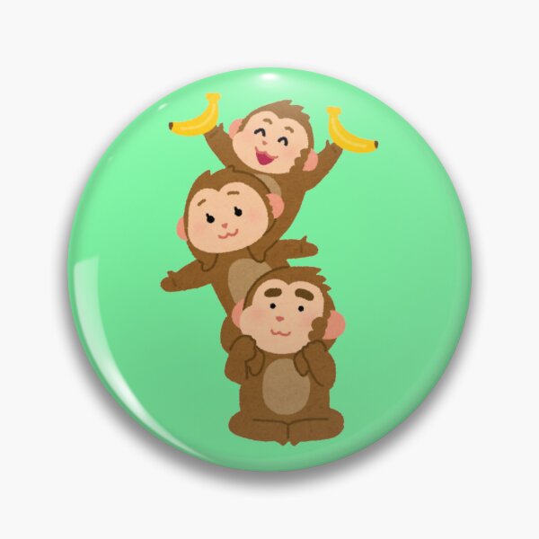 Item preview, Playful Swinging Monkeys - Cute Best Friends & Jungle Adventure Illustration designed and sold by Yasmine Mohammed.