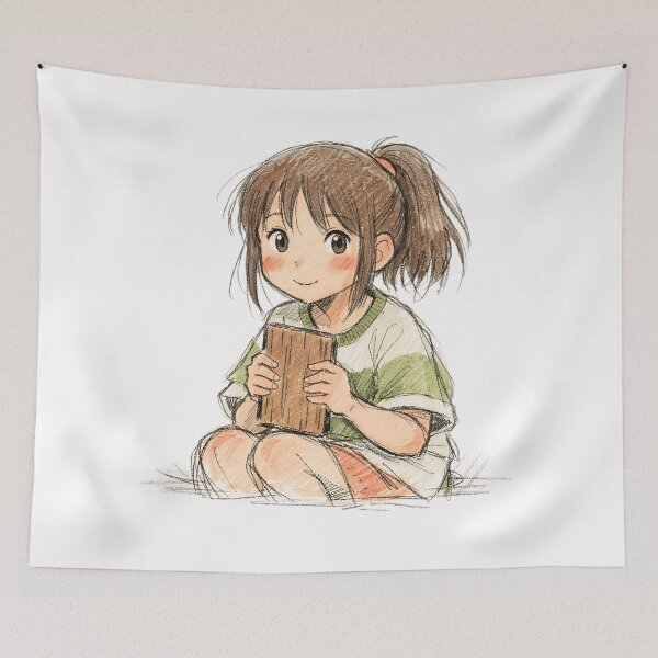 Item preview, CHIHIRO WITH WOOD CUTTING BOARD designed and sold by LIS AND MELIVERSO.