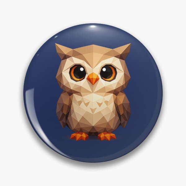 Item preview, Cute Low Poly Geometric Owl Illustration designed and sold by AndreBarnard.