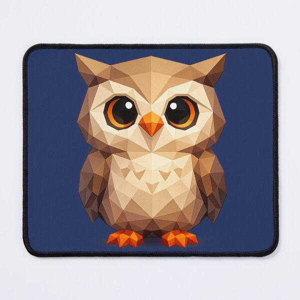 Item preview, Cute Low Poly Geometric Owl Illustration designed and sold by AndreBarnard.