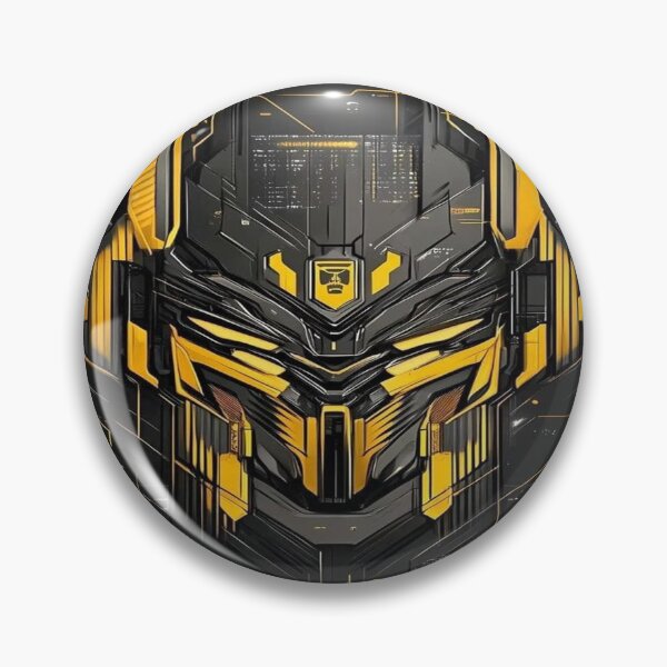 Item preview, Cyber Gold Sentinel – Futuristic AI Warrior Mask designed and sold by sumithrathod.