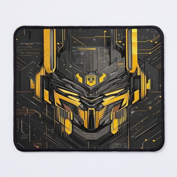 Item preview, Cyber Gold Sentinel – Futuristic AI Warrior Mask designed and sold by sumithrathod.