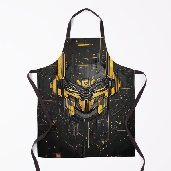 Item preview, Cyber Gold Sentinel – Futuristic AI Warrior Mask designed and sold by sumithrathod.