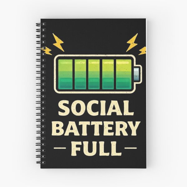 Item preview, Social Battery Full Funny Extrovert Humor Design designed and sold by Tropivaro.