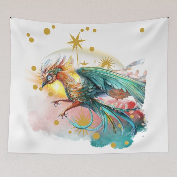 Item preview, Celestial Phoenix Bird | Mythical Fantasy Creature Art designed and sold by ChenEngEng.