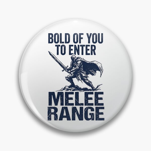 Item preview, Blue Warrior Bold Of You To Enter Melee Range Funny RPG designed and sold by Fenay Designs.