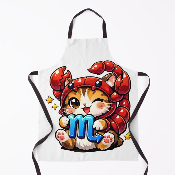 Item preview, Cute Scorpio Cat Zodiac Chibi Sticker designed and sold by MarchyStudio.