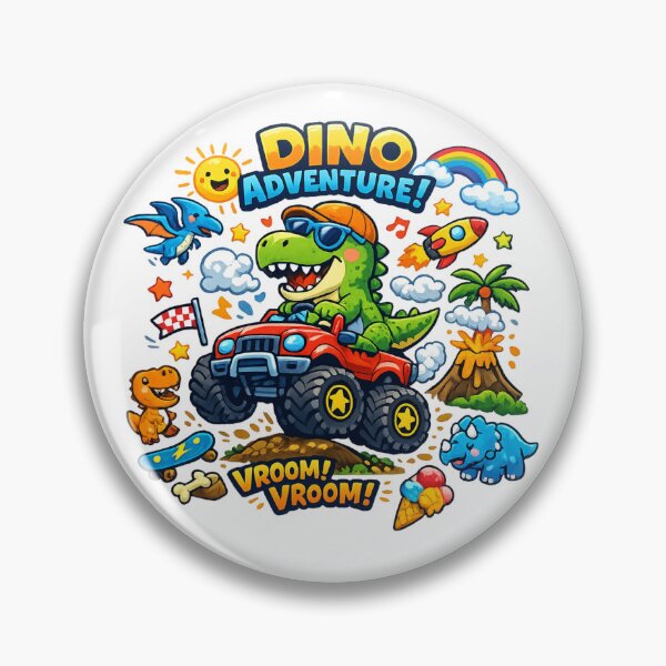 Item preview, Cute Dinosaur Monster Truck Ride designed and sold by GIFT4S.