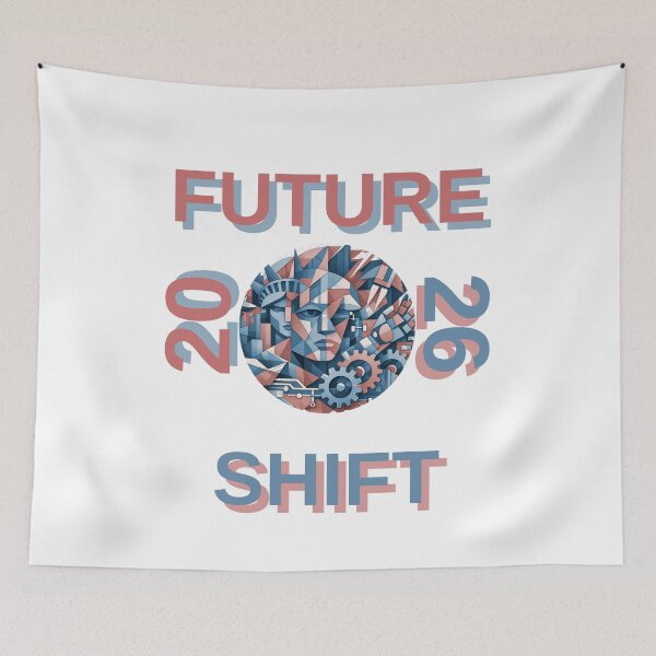 Item preview, Future 2026 Shift: The Cyber-Abstract Evolution Design designed and sold by TailTraceDesign.