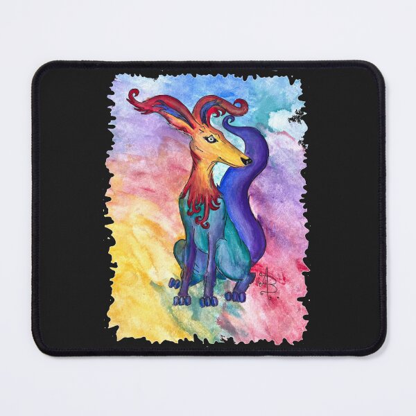 Item preview, Mystical Colourful Watercolour Illustration Dog - Live Full Colour designed and sold by Live Full Colour.