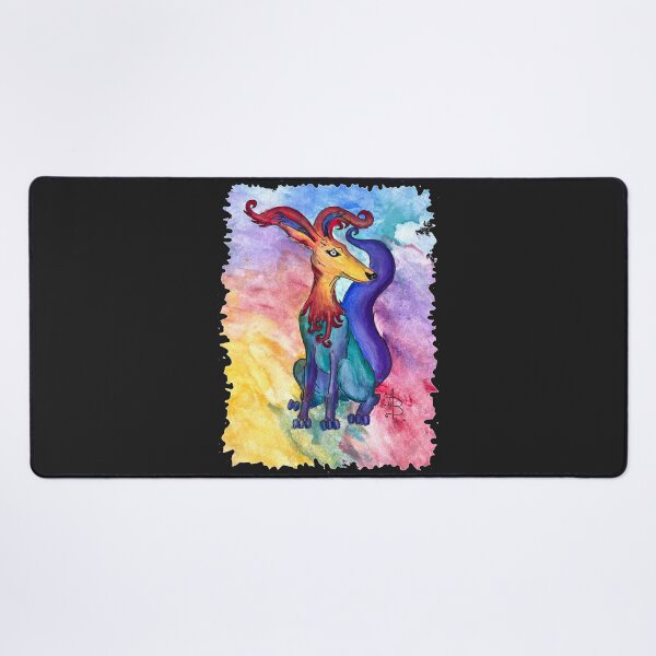 Item preview, Mystical Colourful Watercolour Illustration Dog - Live Full Colour designed and sold by Live Full Colour.