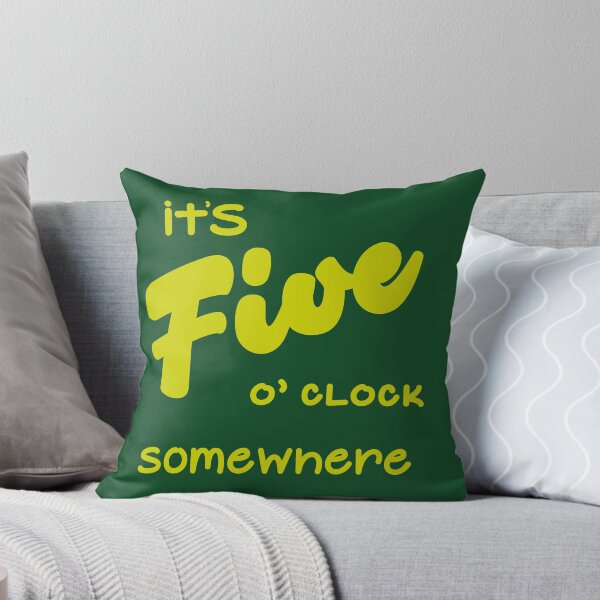 Item preview, It's Five O' Clock Somewhere (Green) designed and sold by MariePopPrints.