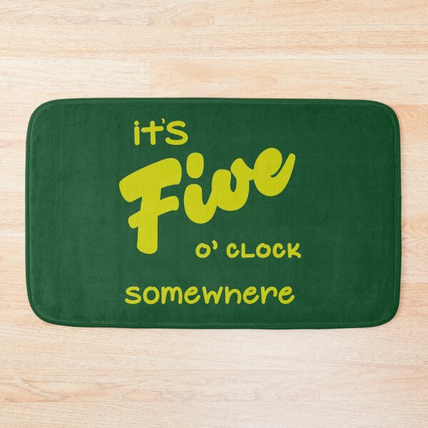 Item preview, It's Five O' Clock Somewhere (Green) designed and sold by MariePopPrints.