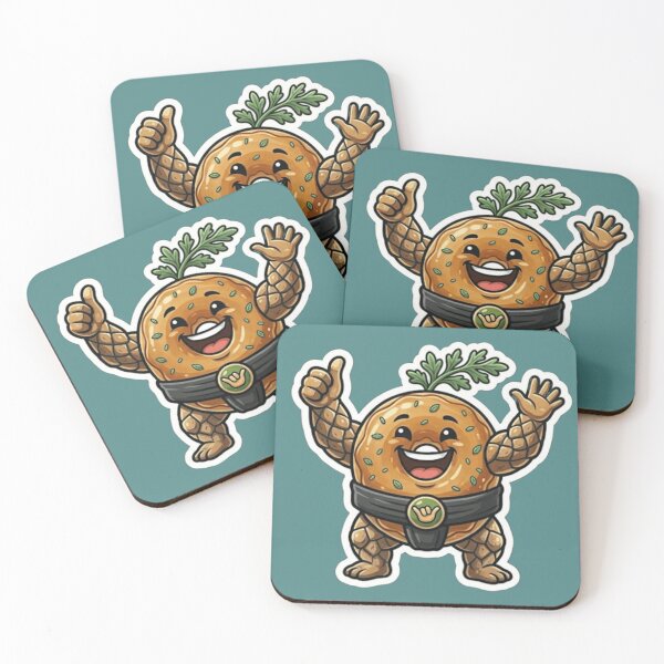 Item preview, Funny Moroccan Sumo Msemen Sticker - Traditional Pancake Warrior Art designed and sold by zakman02.