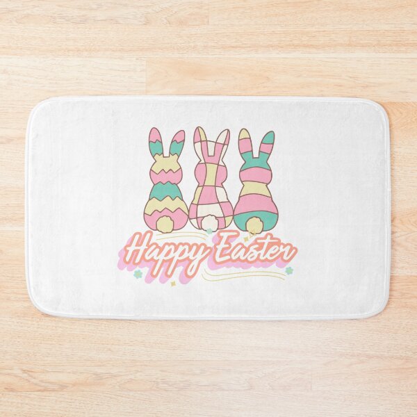 Item preview, Happy Easter Bunny Trio Cute Pastel Easter Rabbits Spring Holiday Design designed and sold by Aura Design.