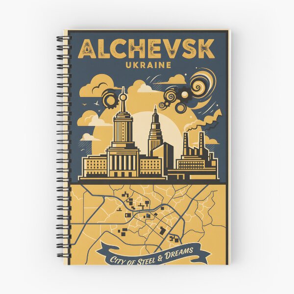 Item preview, Alchevsk Ukraine Retro Vintage Travel Souvenir designed and sold by TravelersGems.