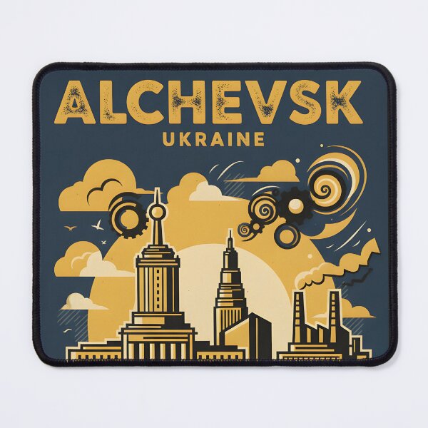 Item preview, Alchevsk Ukraine Retro Vintage Travel Souvenir designed and sold by TravelersGems.