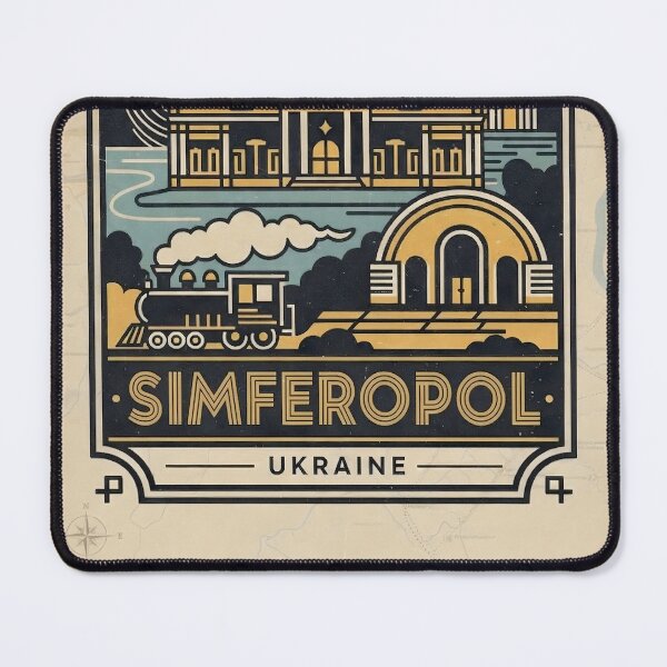 Item preview, Simferopol Ukraine Retro Vintage Travel Souvenir designed and sold by TravelersGems.