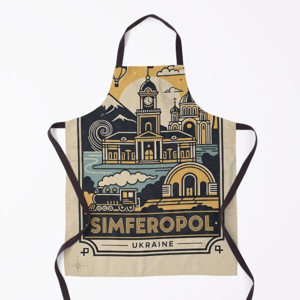 Item preview, Simferopol Ukraine Retro Vintage Travel Souvenir designed and sold by TravelersGems.
