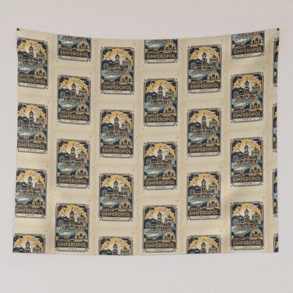 Item preview, Simferopol Ukraine Retro Vintage Travel Souvenir designed and sold by TravelersGems.