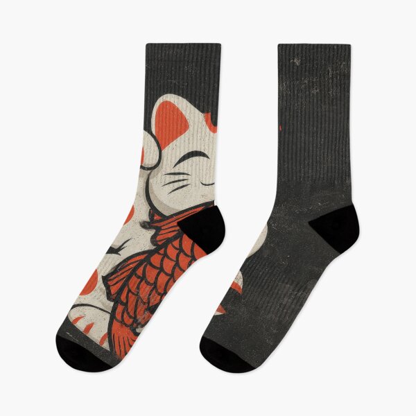 Item preview, Cat with fish decoration on wall designed and sold by anytka.