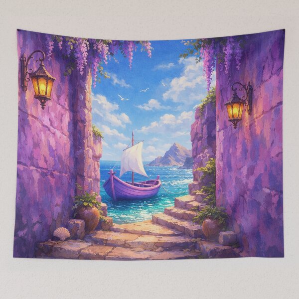 Item preview, Mediterranean tranquility by the sea designed and sold by Sigtrix.
