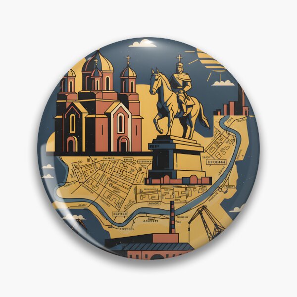 Item preview, Nikopol Ukraine Retro Vintage Travel Souvenir designed and sold by TravelersGems.