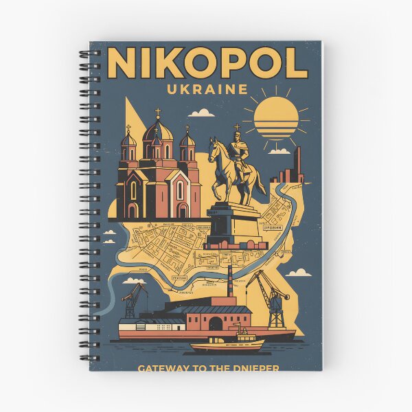 Item preview, Nikopol Ukraine Retro Vintage Travel Souvenir designed and sold by TravelersGems.