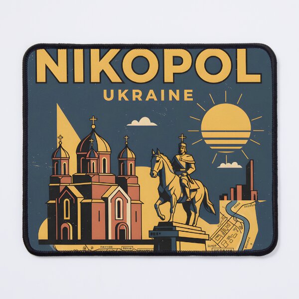 Item preview, Nikopol Ukraine Retro Vintage Travel Souvenir designed and sold by TravelersGems.