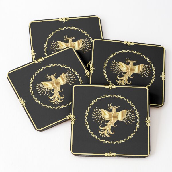 Item preview, Golden Phoenix Ornamental Illustration designed and sold by Phitwhim.