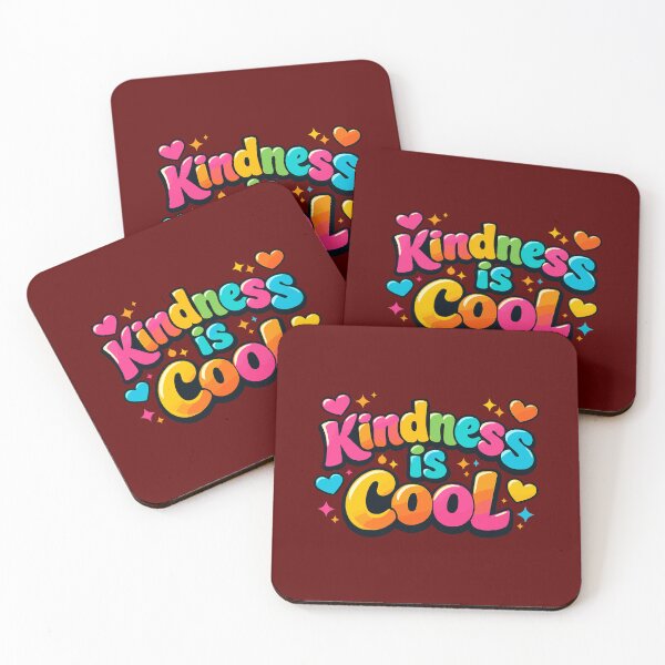 Item preview, Kindness is Cool - Colorful Retro Bubble Letter Typography designed and sold by Far Out Goods.