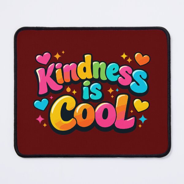 Item preview, Kindness is Cool - Colorful Retro Bubble Letter Typography designed and sold by Far Out Goods.