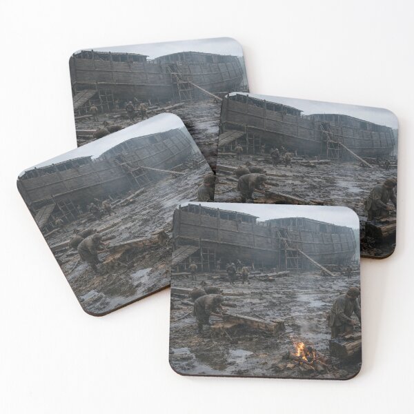 Item preview, The Construction of Noah's Ark Epic Realism designed and sold by NiceArtsPlace.