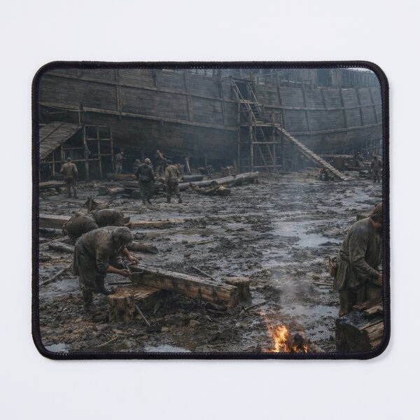 Item preview, The Construction of Noah's Ark Epic Realism designed and sold by NiceArtsPlace.