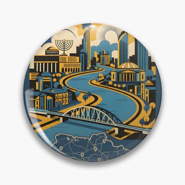 Item preview, Dnipro Ukraine Retro Vintage Travel Souvenir designed and sold by TravelersGems.
