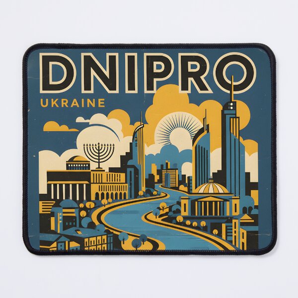 Item preview, Dnipro Ukraine Retro Vintage Travel Souvenir designed and sold by TravelersGems.