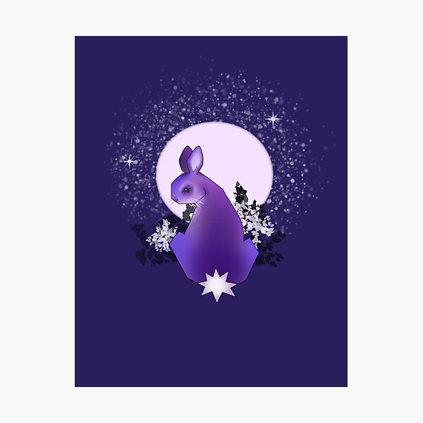Item preview, Mystic Rabbit in Moonlight designed and sold by GreenNBlue.