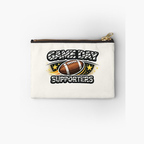 Item preview, Game Day Supporters Zebra Print Football Fan designed and sold by annenambiro.
