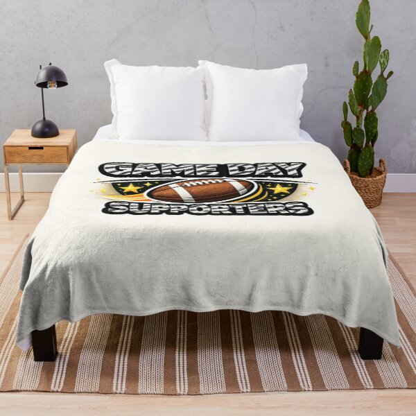 Item preview, Game Day Supporters Zebra Print Football Fan designed and sold by annenambiro.