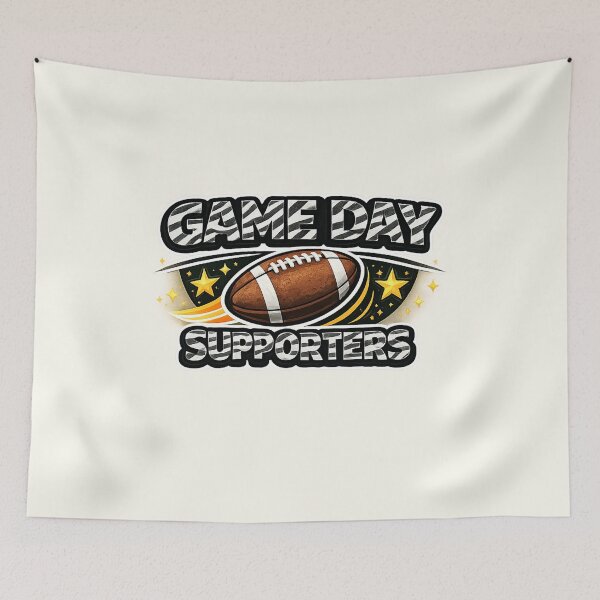 Item preview, Game Day Supporters Zebra Print Football Fan designed and sold by annenambiro.