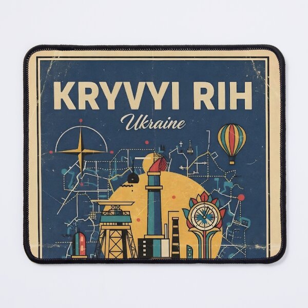 Item preview, Kryvyi Rih Ukraine Retro Vintage Travel Souvenir designed and sold by TravelersGems.