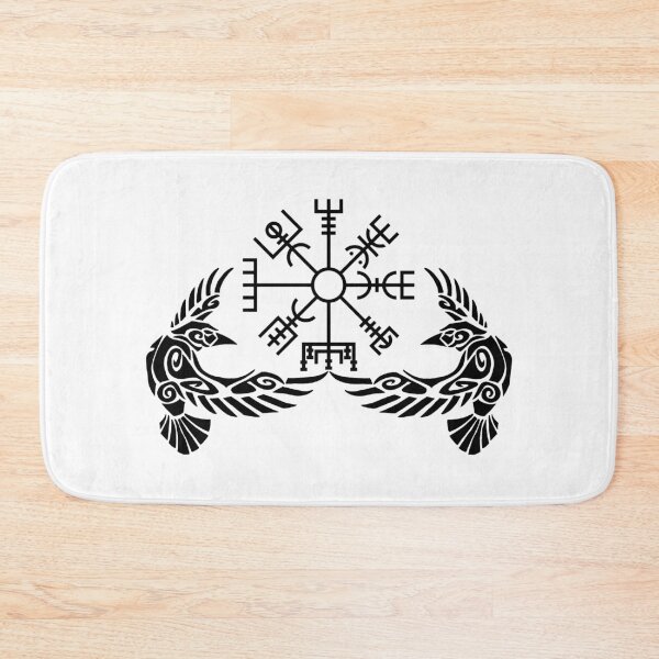 Item preview, Black crows and a Viking compass designed and sold by Lagueny.