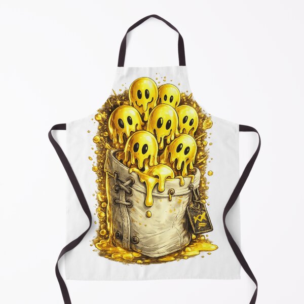 Item preview, Cute Melting Ghosts in Golden Goo – Funny Spooky Halloween Art designed and sold by jerskie_12tribes.