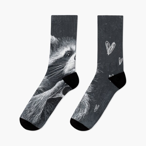 Item preview, Raccoon shows heart symbol with paws designed and sold by anytka.
